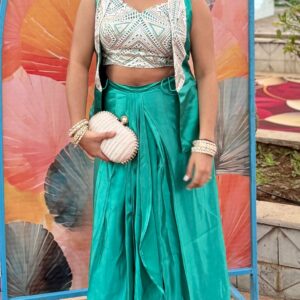 ethereal emerald festive co ord